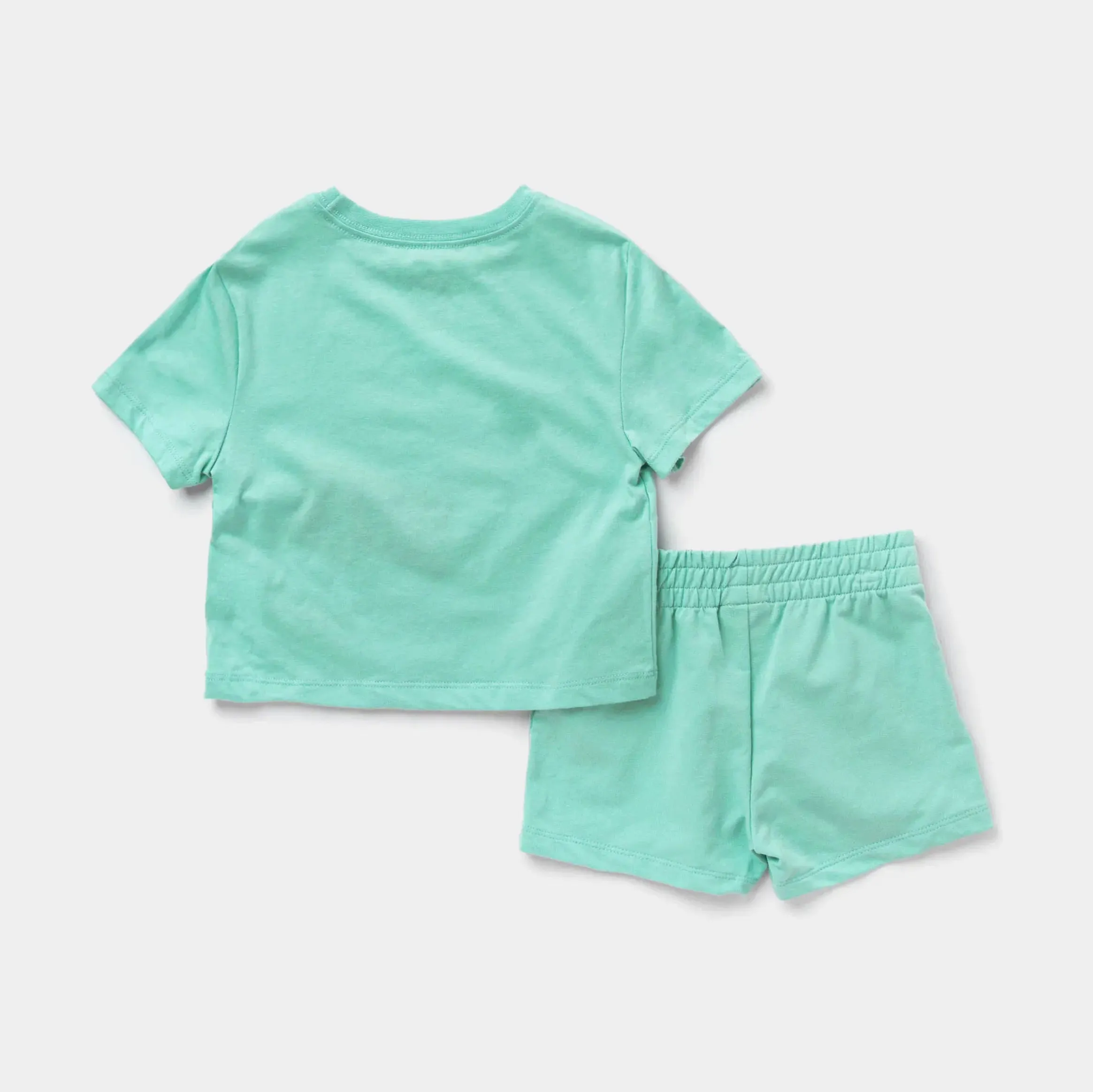 Essential Girls Short Set Grade School Set (Aqua Blue)