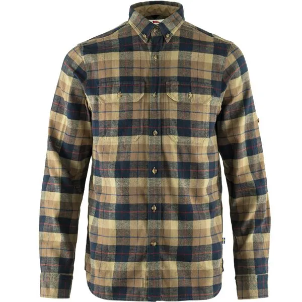 Fjallraven Singi Heavy Flannel Shirt - Dark Sand