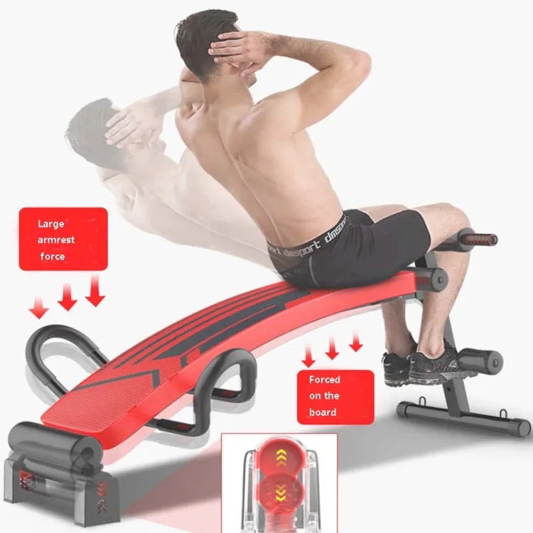 Foldable Sit-up Board For Household Multifunctional Abdomen, Specification: 177P-X3 Black Luxury