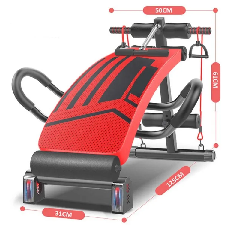 Foldable Sit-up Board For Household Multifunctional Abdomen, Specification: 177P-X3 Black Luxury