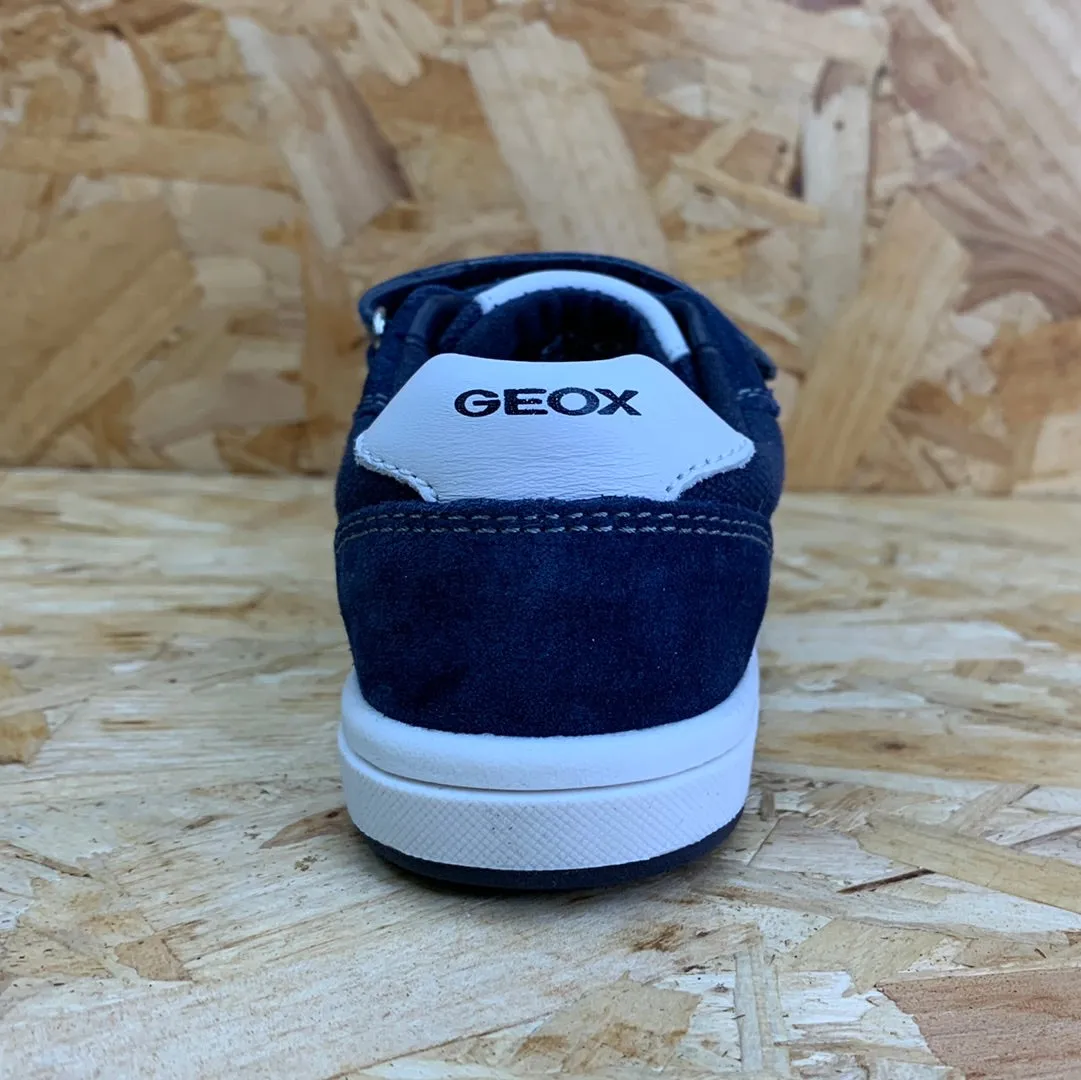 Geox Infant Trottola Leather Trainer - Navy / White