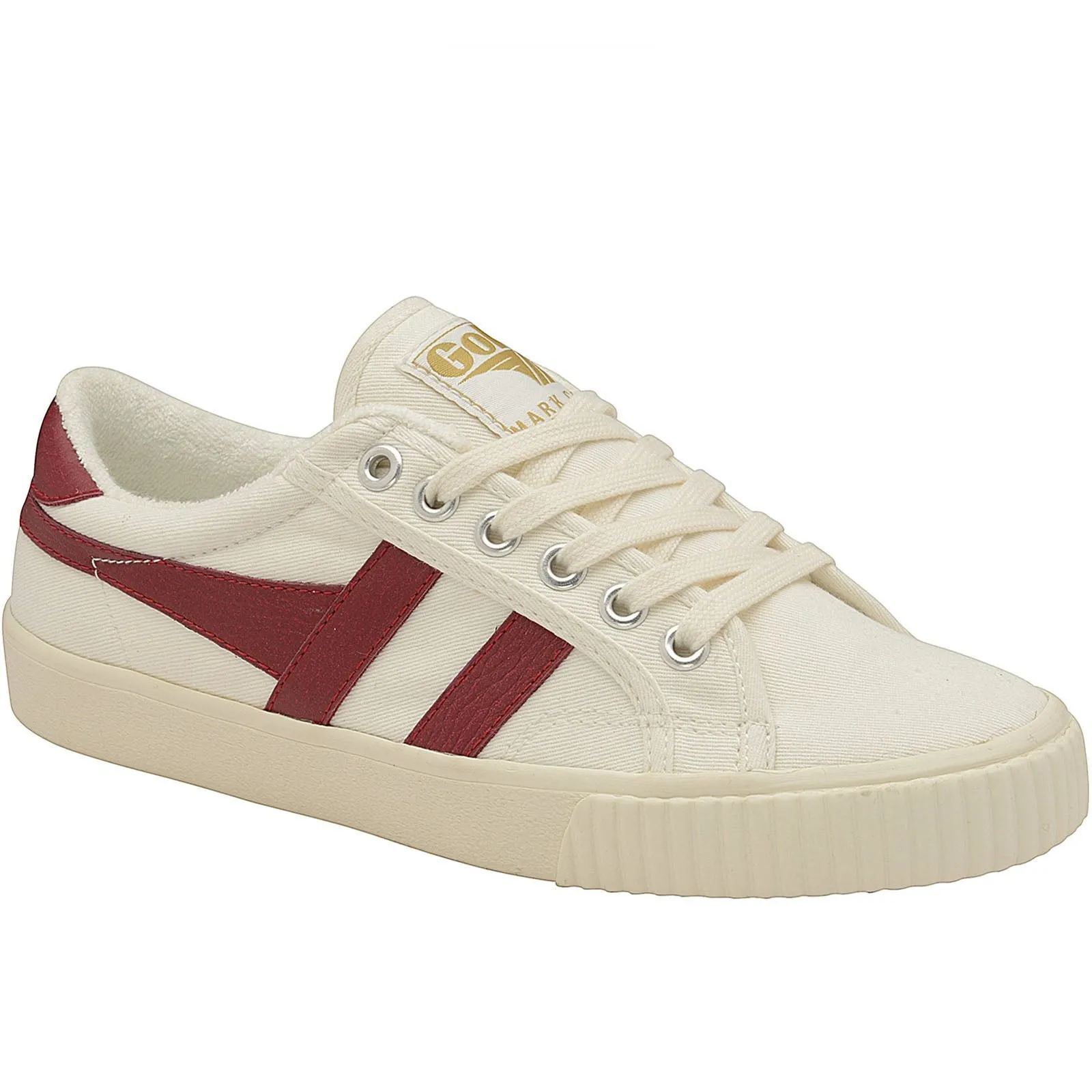 Gola Womens Tennis Mark Cox Classic Trainers - White/Deep Red