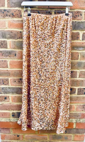 Gold Sequin Skirt