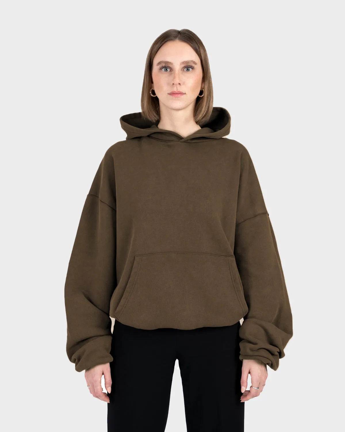 Heavy Oversized Hoodie Mokka (Stone Washed)