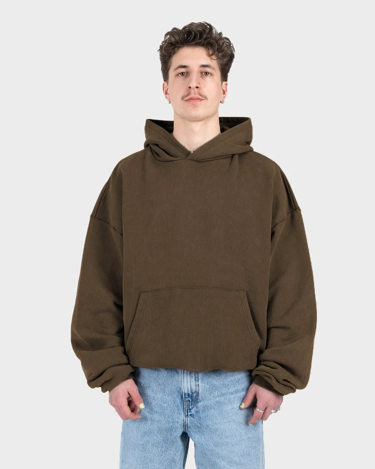 Heavy Oversized Hoodie Mokka (Stone Washed)