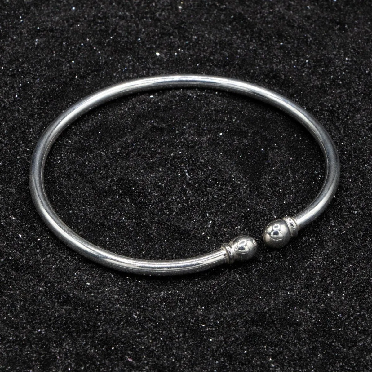 Heavy Plain Solid Ball Bangle