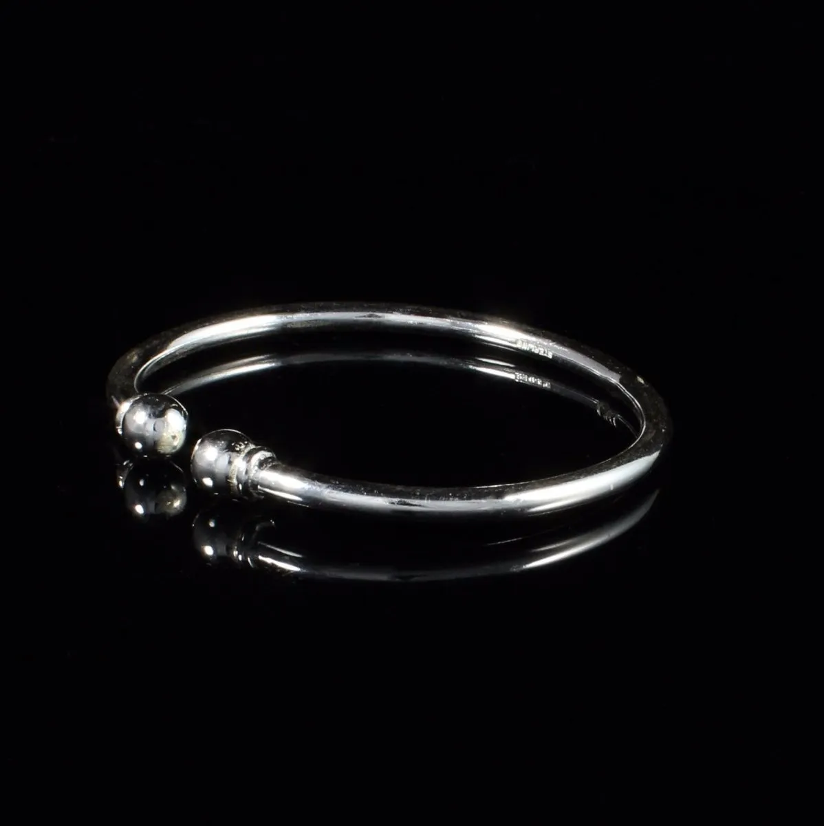 Heavy Plain Solid Ball Bangle