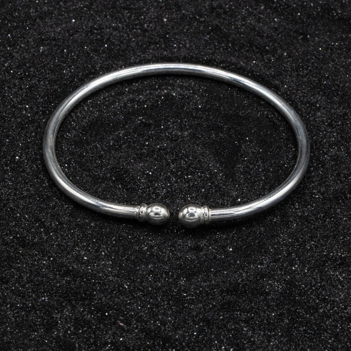 Heavy Plain Solid Ball Bangle