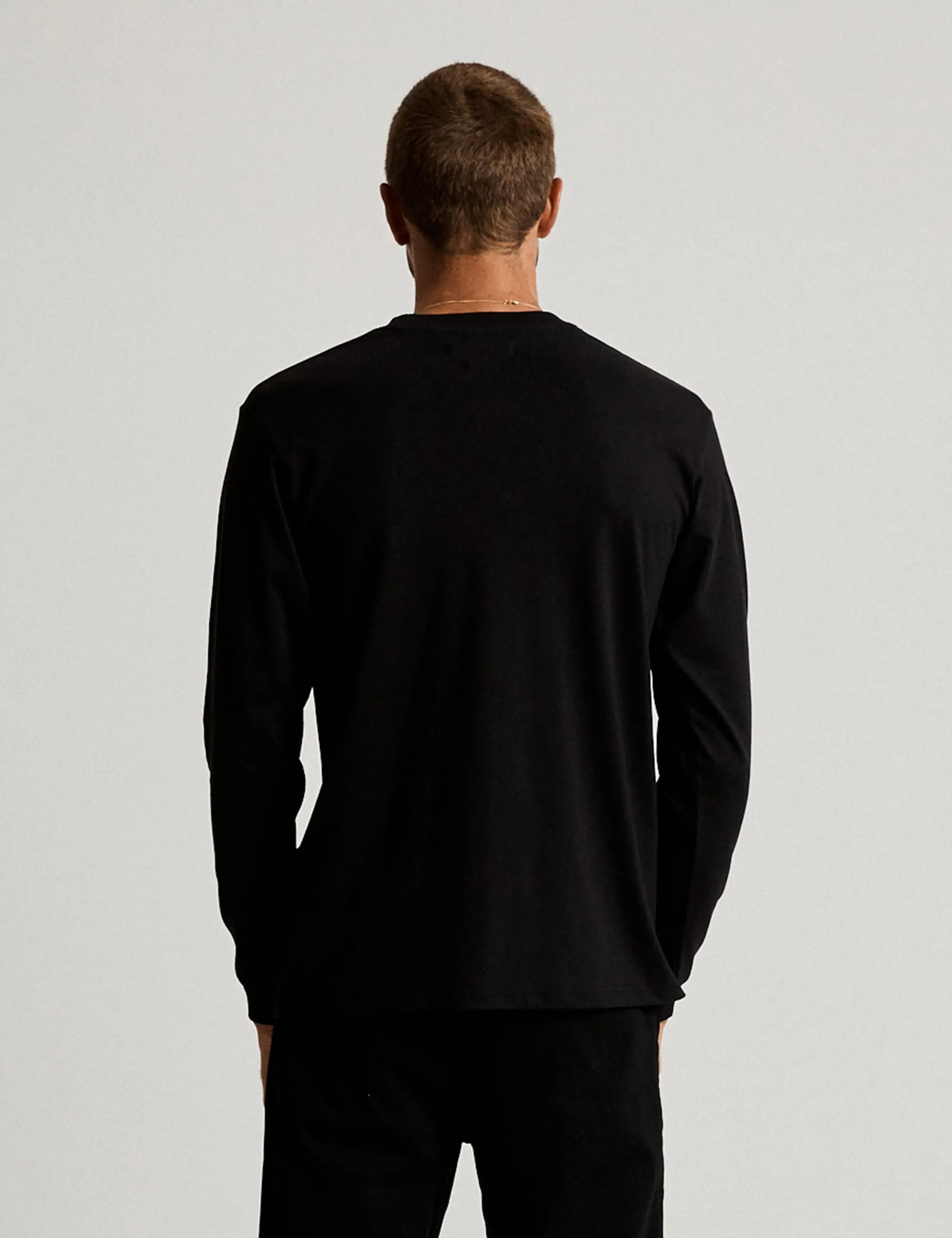 Heavy Weight Longsleeve Tee - Black