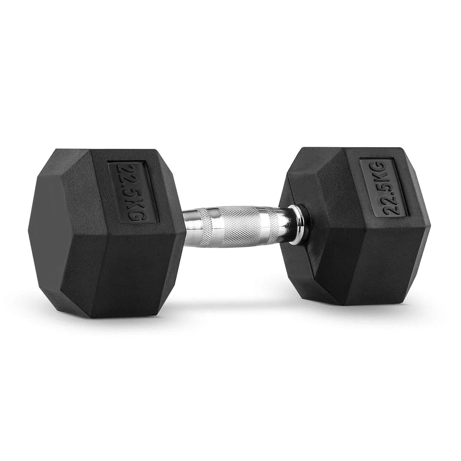 Hex Dumbbell for Home Gym use| Fitness gear |Gym Exercise| Workout Essentials | Gym Dumbbell | Dumbbell Weight for Men & Women | Home Workouts-Fitness | 22.5 kg dumbbell x 1 | Black