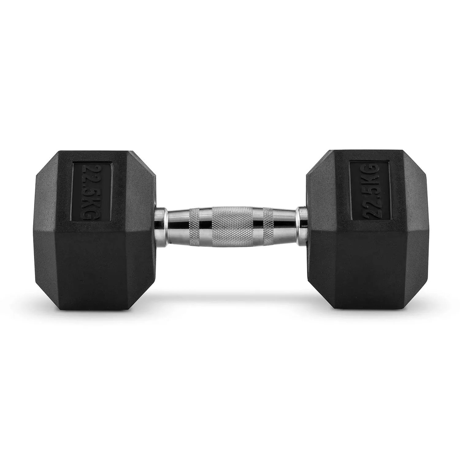 Hex Dumbbell for Home Gym use| Fitness gear |Gym Exercise| Workout Essentials | Gym Dumbbell | Dumbbell Weight for Men & Women | Home Workouts-Fitness | 22.5 kg dumbbell x 1 | Black