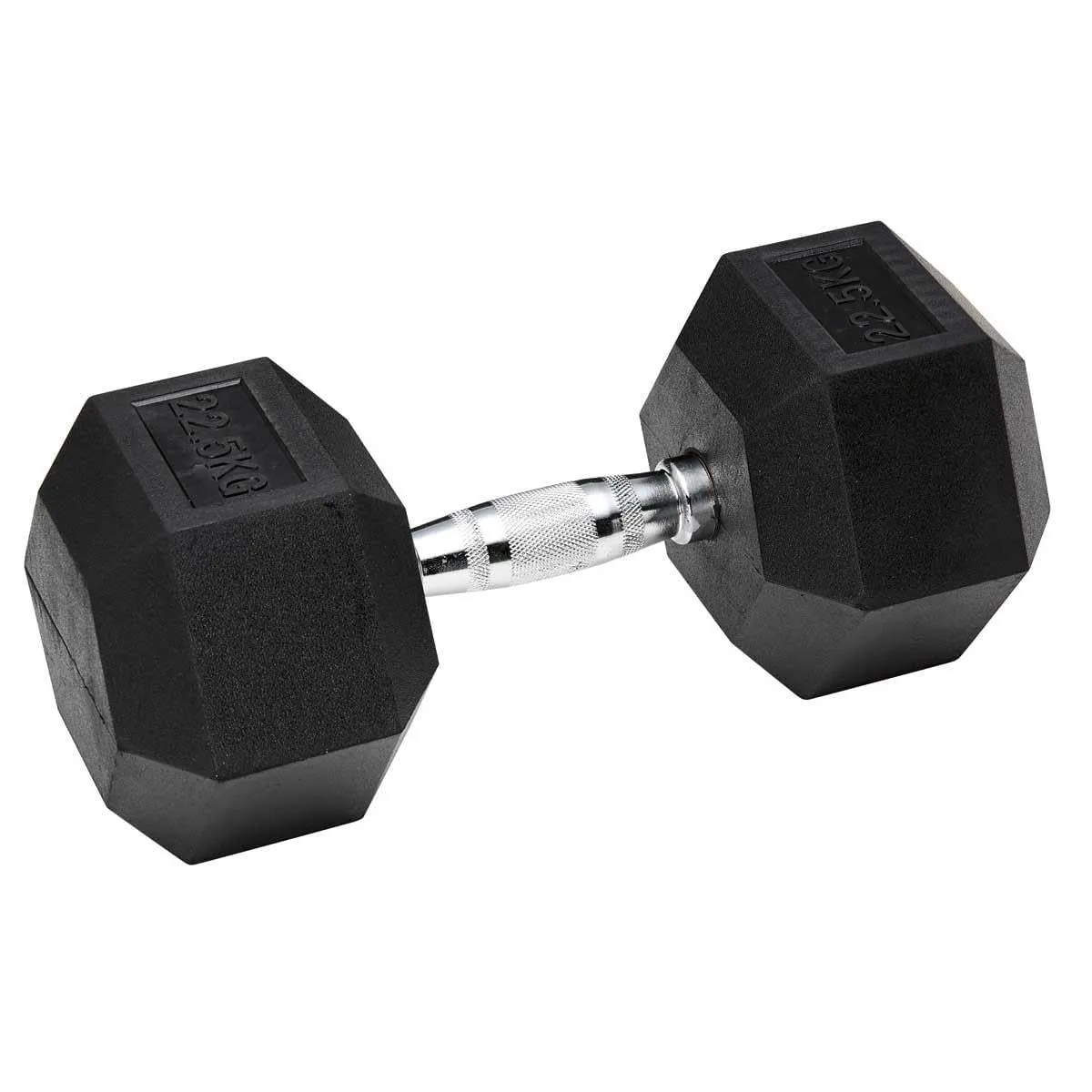 Hex Dumbbell for Home Gym use| Fitness gear |Gym Exercise| Workout Essentials | Gym Dumbbell | Dumbbell Weight for Men & Women | Home Workouts-Fitness | 22.5 kg dumbbell x 1 | Black