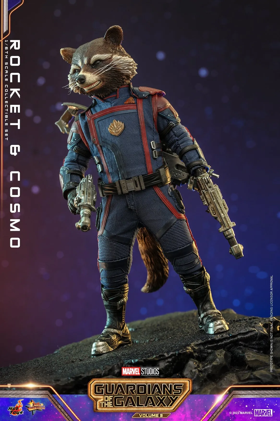 Hot Toys - MMS708 - Guardians of the Galaxy Vol 3 - 1/6th scale Rocket and Cosmo Collectible Set