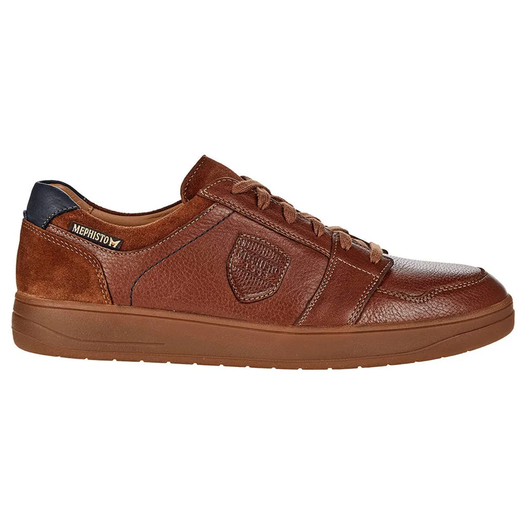 Hugh Full Grain Leather Men's Trainers