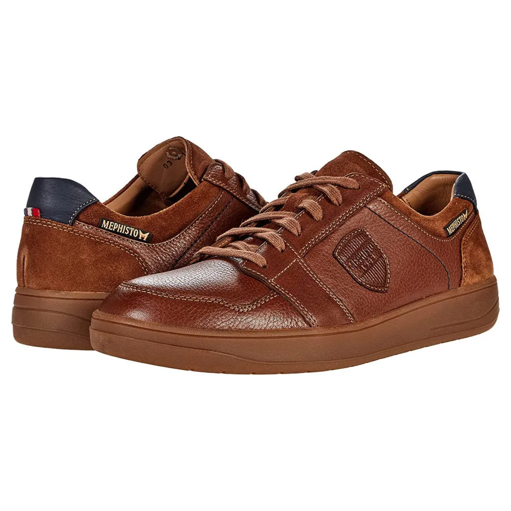 Hugh Full Grain Leather Men's Trainers