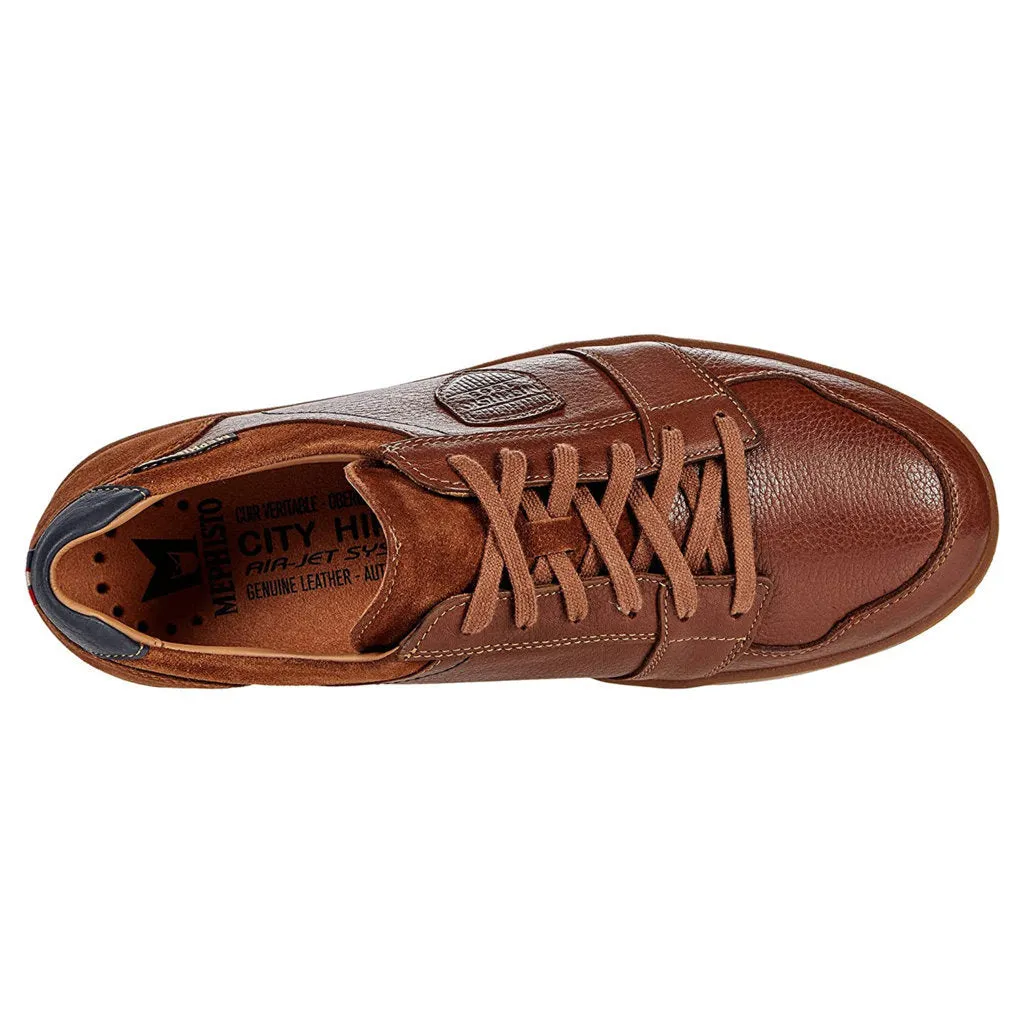 Hugh Full Grain Leather Men's Trainers