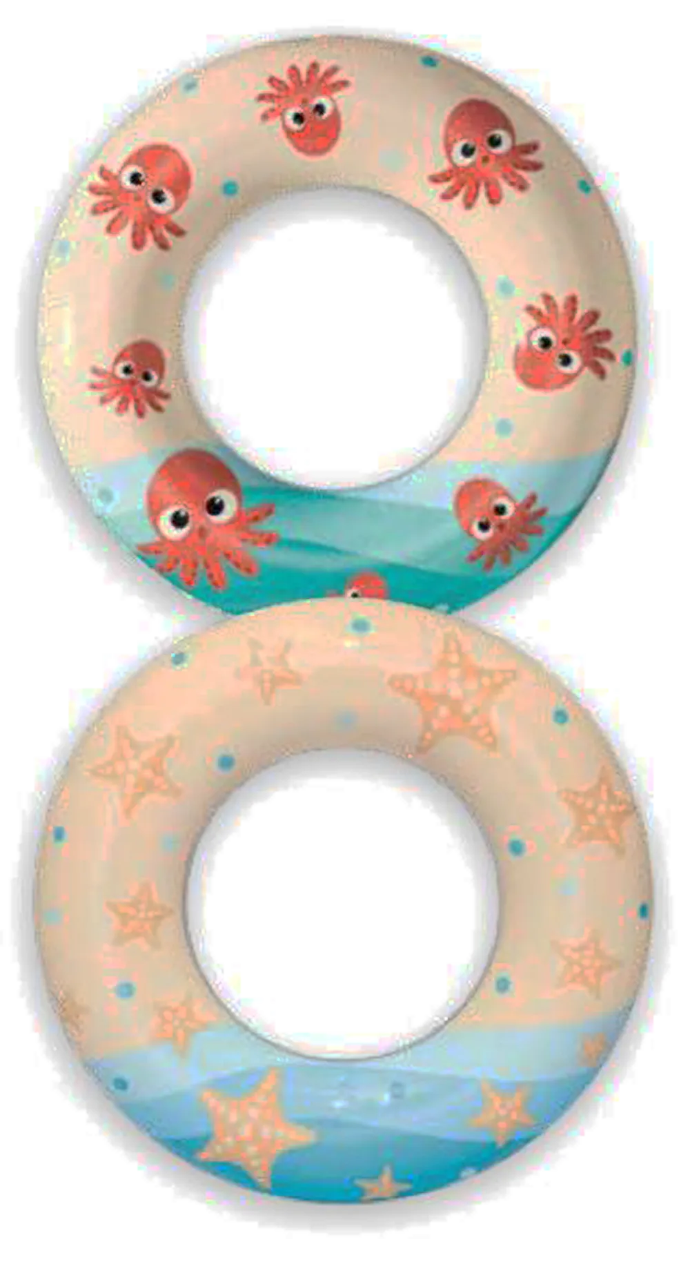 Inflatables and Floats Bestway 24" Sea Scene Design Swim Ring, 3-6 Years