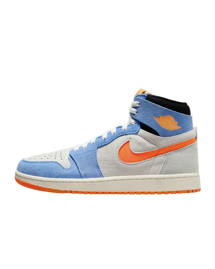 Jordan scarpa sneakers da uomo Jordan Air 1 Zoom CMFT 2 DV1307-184 sabbia azzurro argento arancio