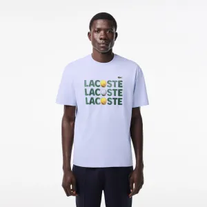 Lacoste Men's Heavy Cotton Tennis Ball Print T-Shirt