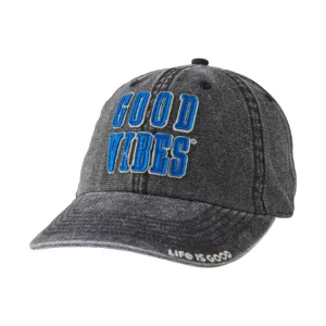 Life Is Good Athletic Good Vibes Cap - Jet Black