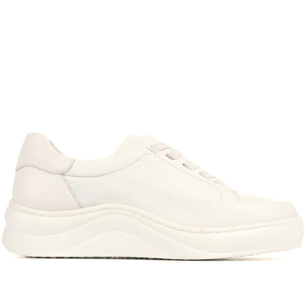 Makenna Leather Platform Trainers - MAKENNA / 322 299