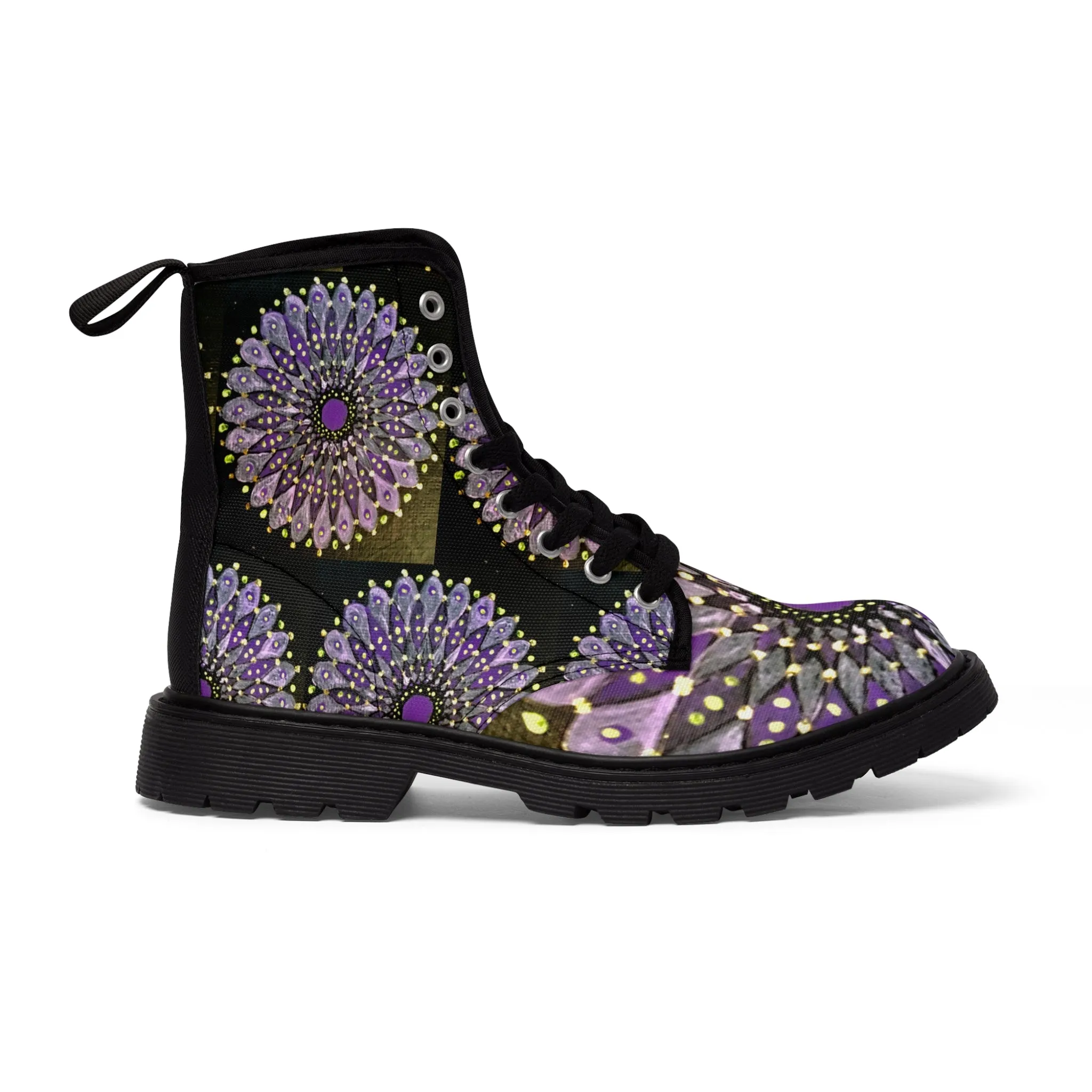 Mandala Women's Canvas Boots