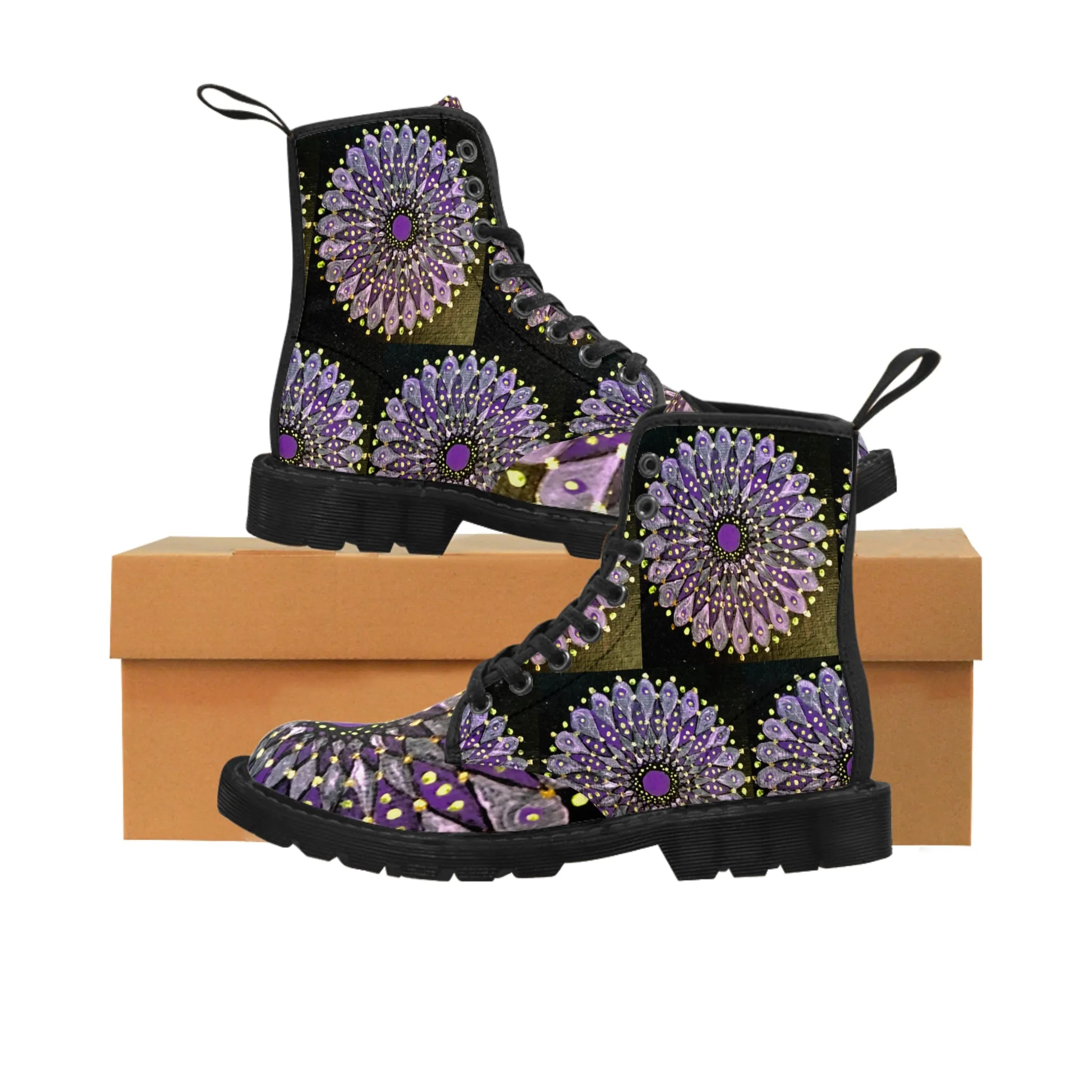 Mandala Women's Canvas Boots