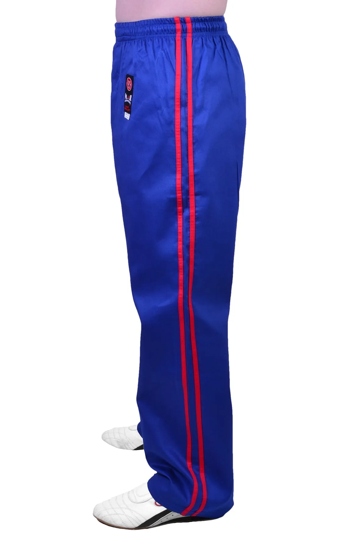 MAR-088B | Blue & Red Kickboxing & Freestyle Two-Striped Trousers