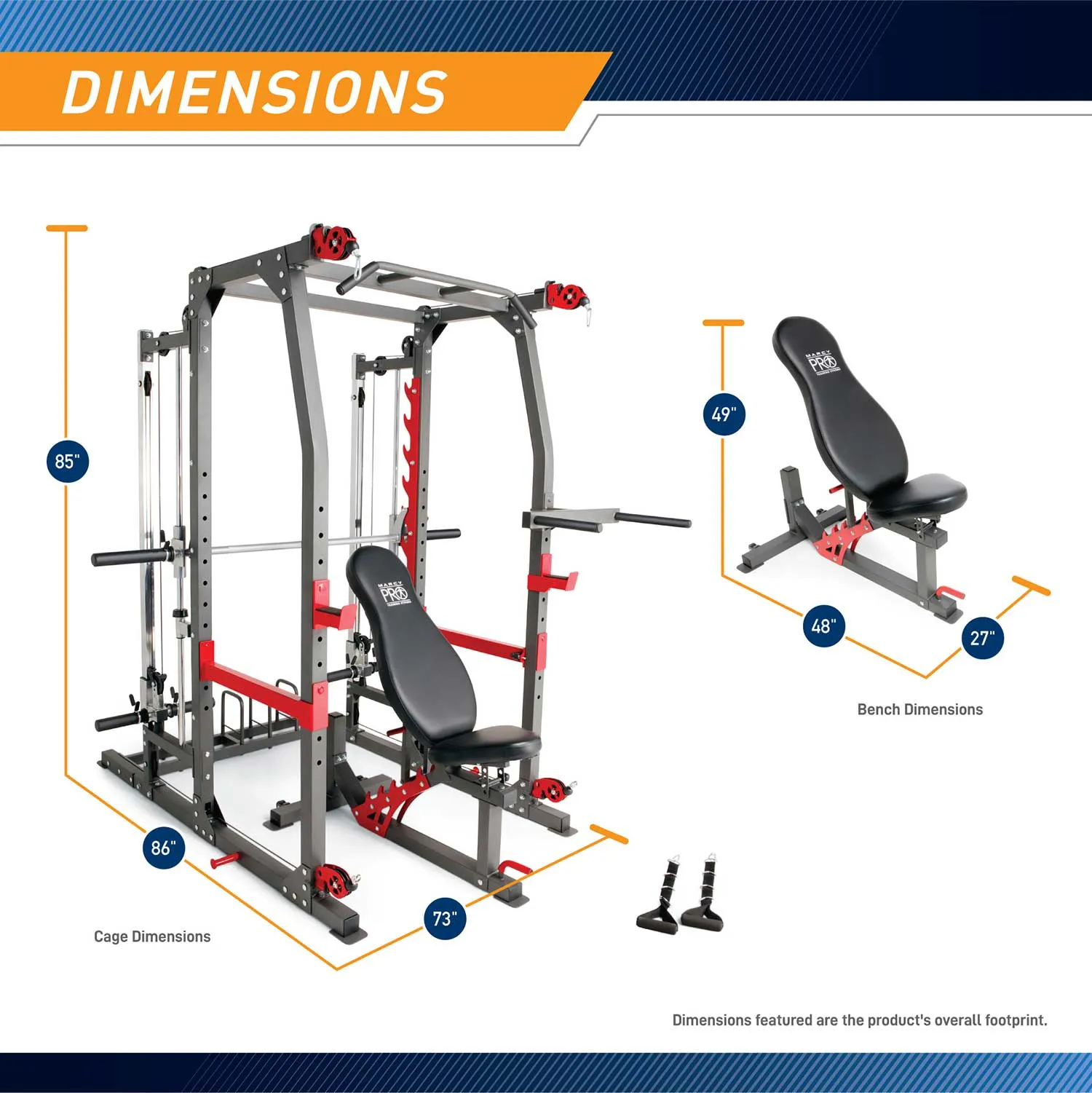 Marcy Pro Smith Machine Home Gym Training System Cage | SM-4903