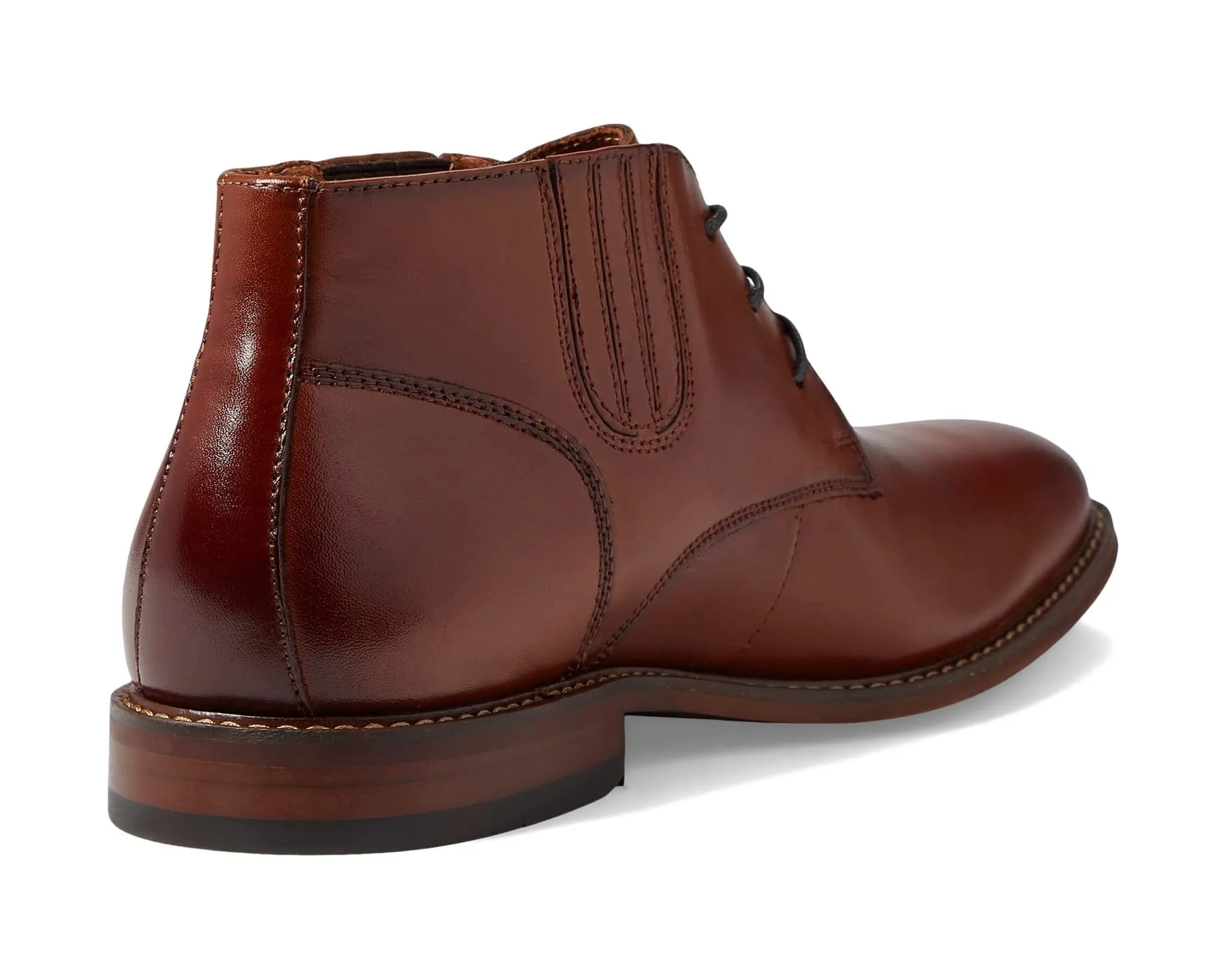 Maxwell Plain Toe Demi Boot Stacy Adams, cognac