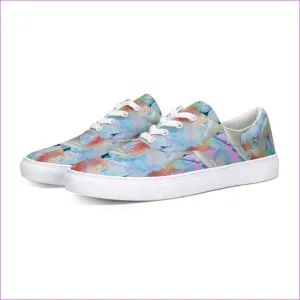 Midnight Floral  Lace Up Canvas Shoe