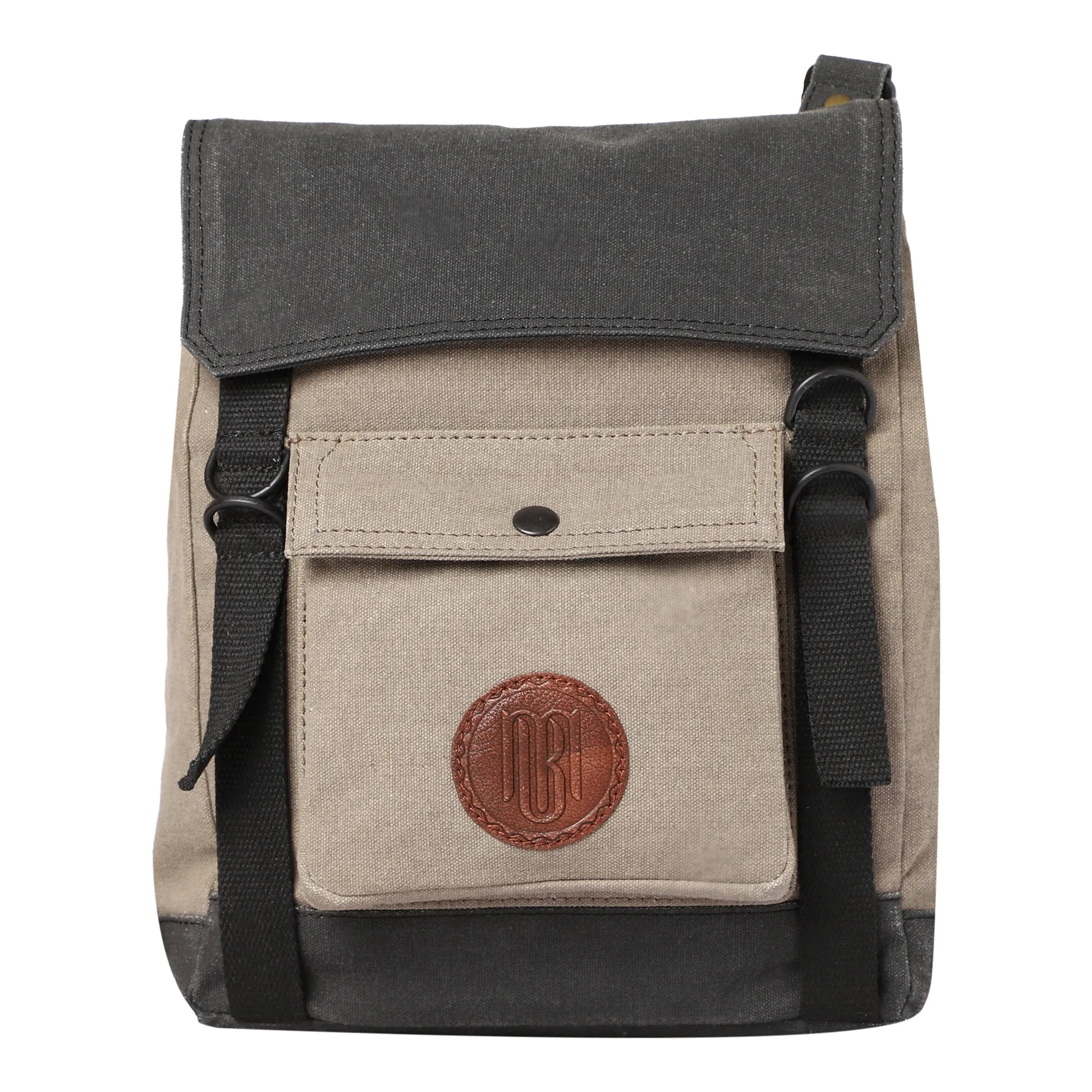 Mona B Unisex Canvas Messenger Crossbody Bag: Dylan