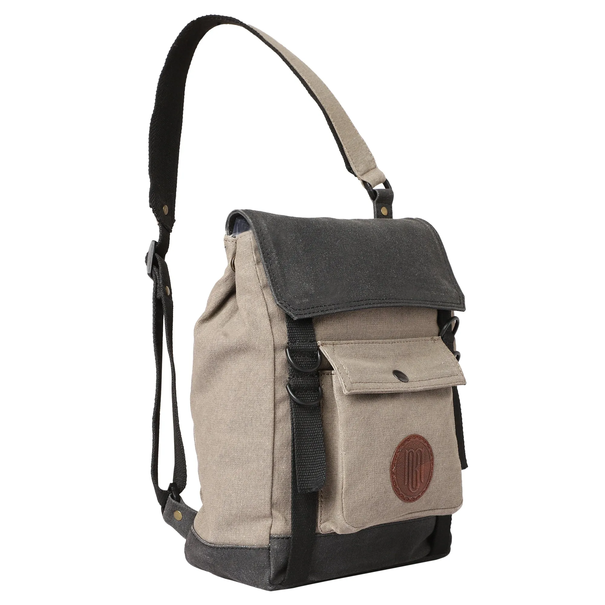 Mona B Unisex Canvas Messenger Crossbody Bag: Dylan