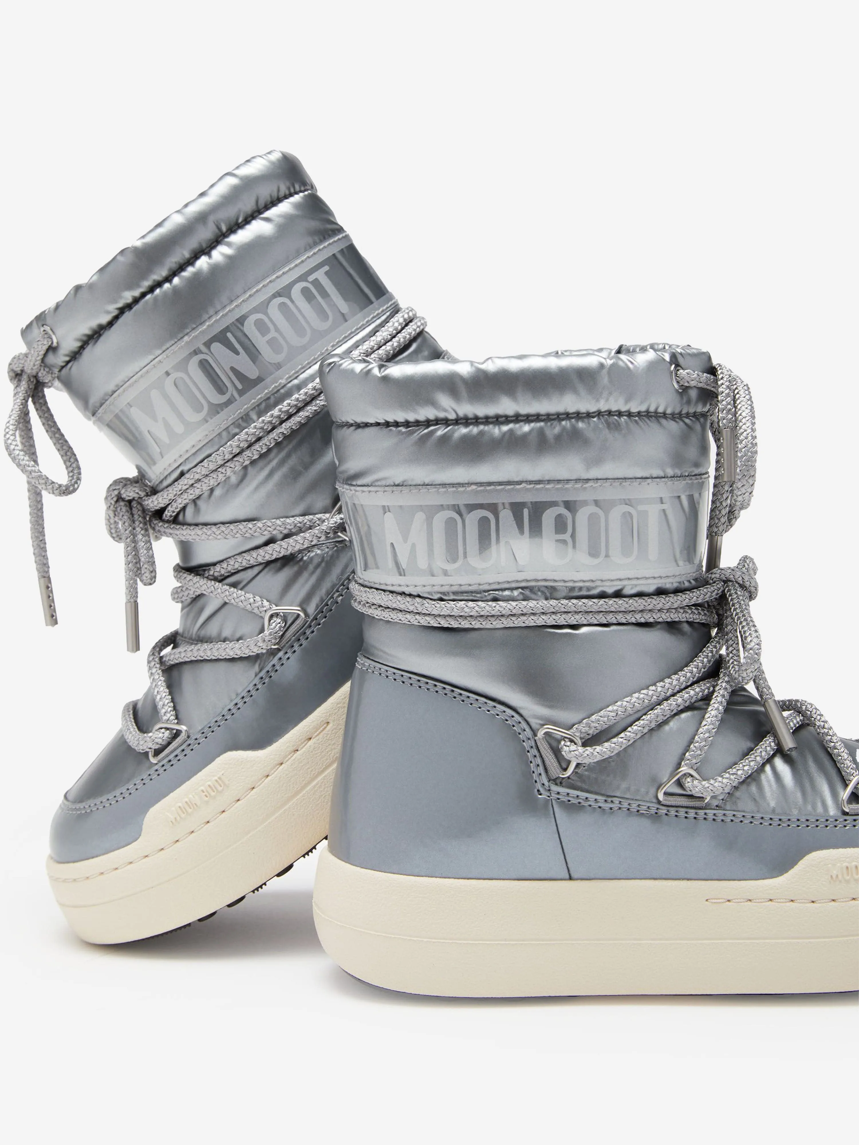 Moon Boot Kids JR Park Boots in Silver