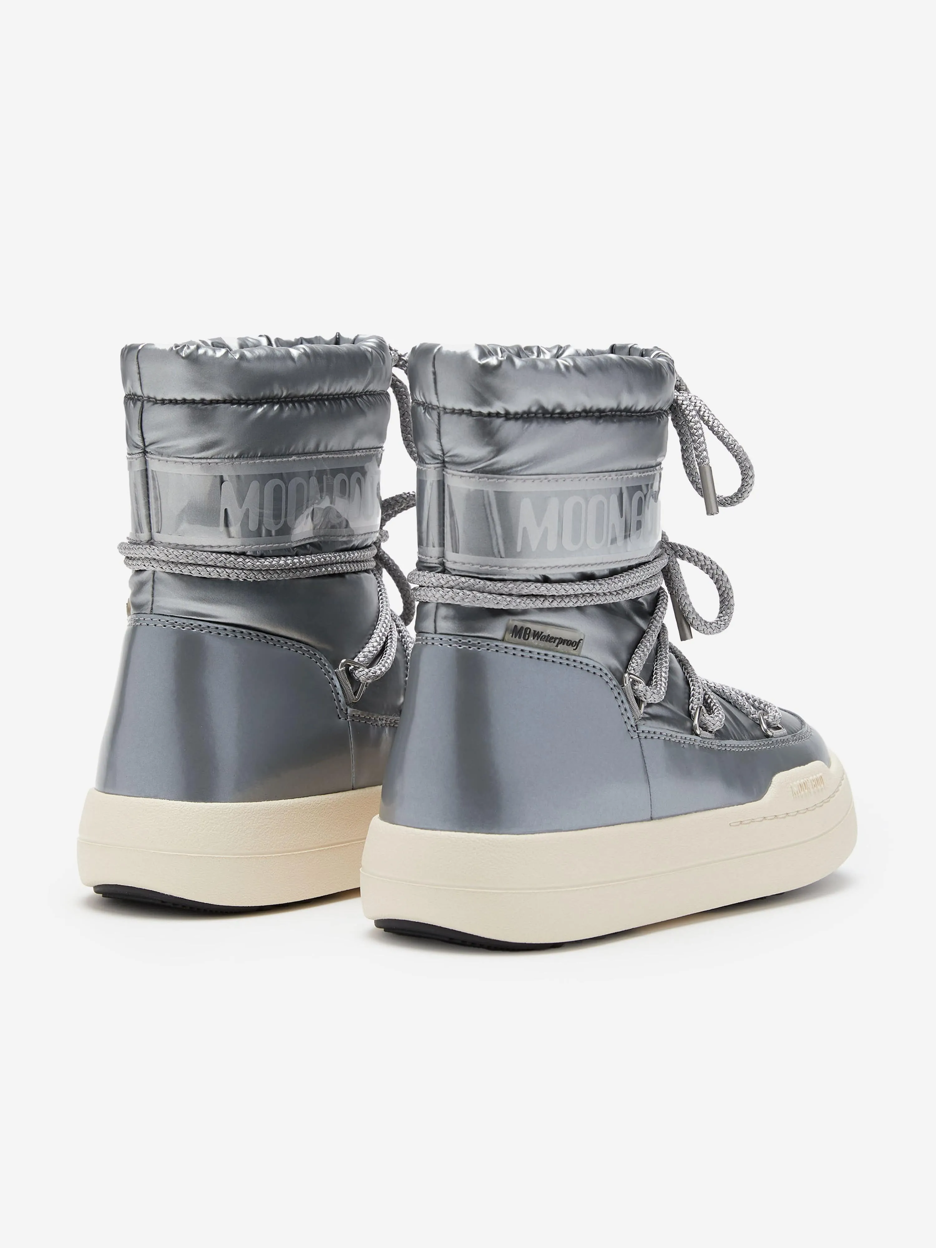 Moon Boot Kids JR Park Boots in Silver