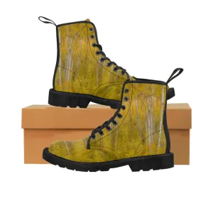 Nature's Pillars Women's Canvas Art Boots