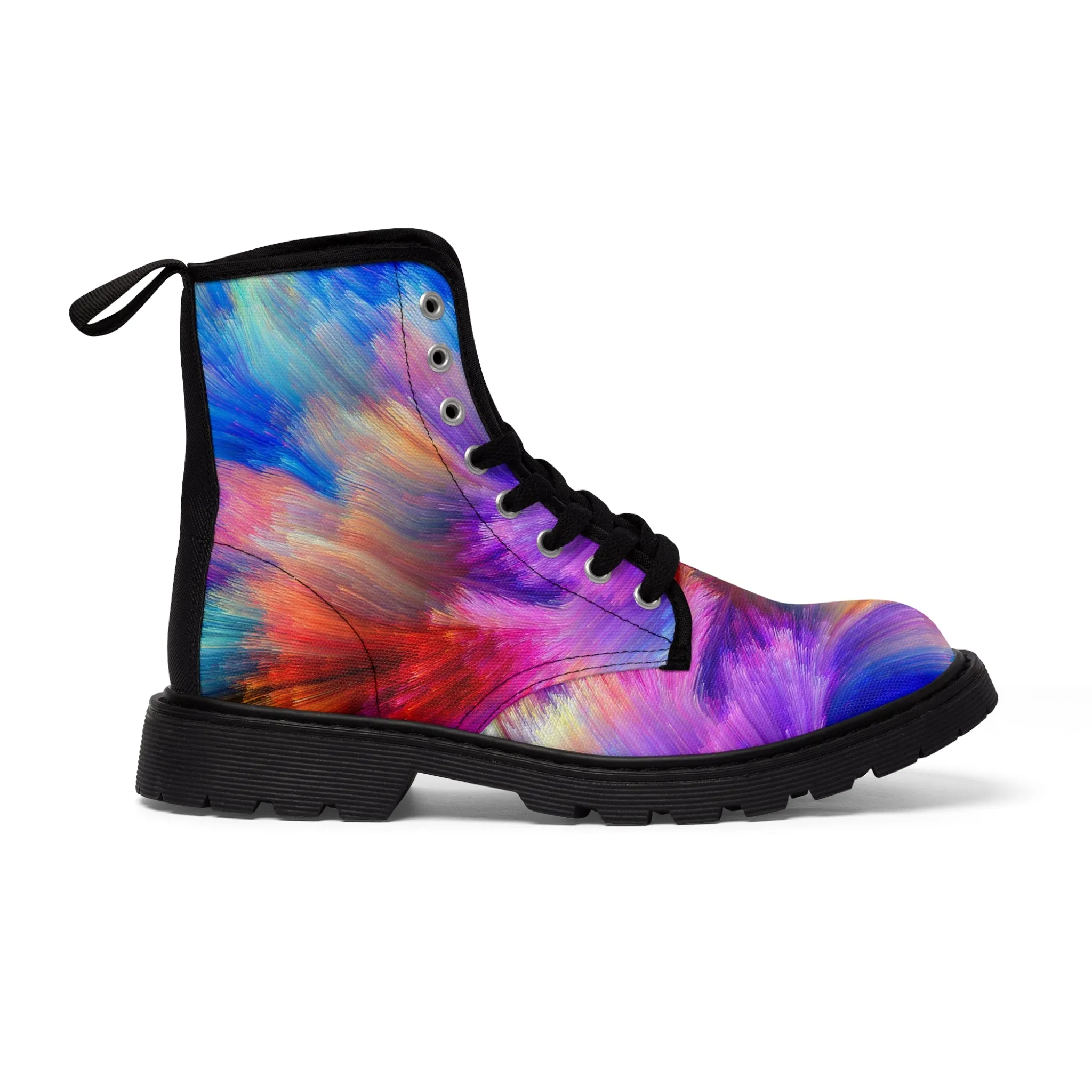 Neon Splash - Inovax Men's Canvas Boots