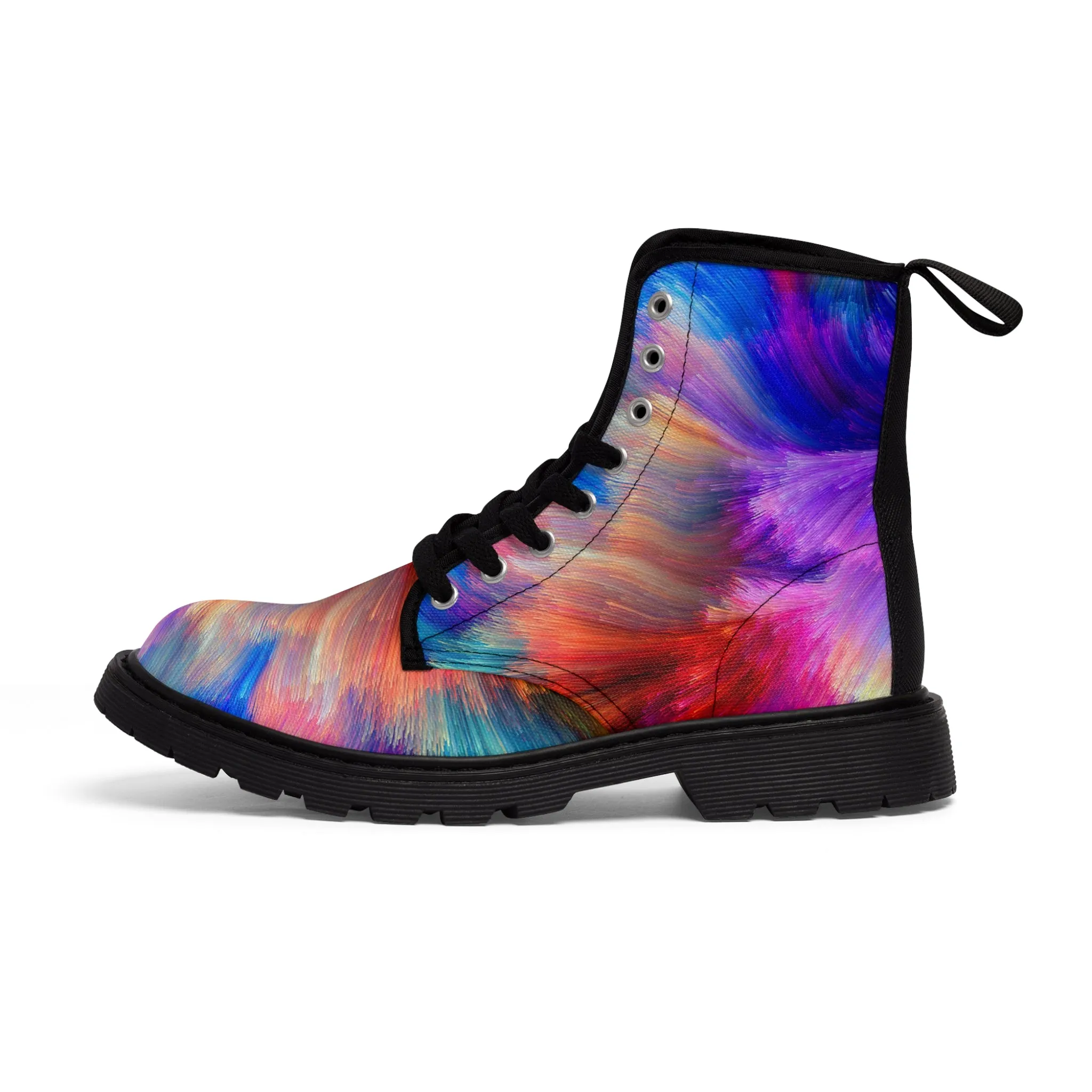 Neon Splash - Inovax Men's Canvas Boots