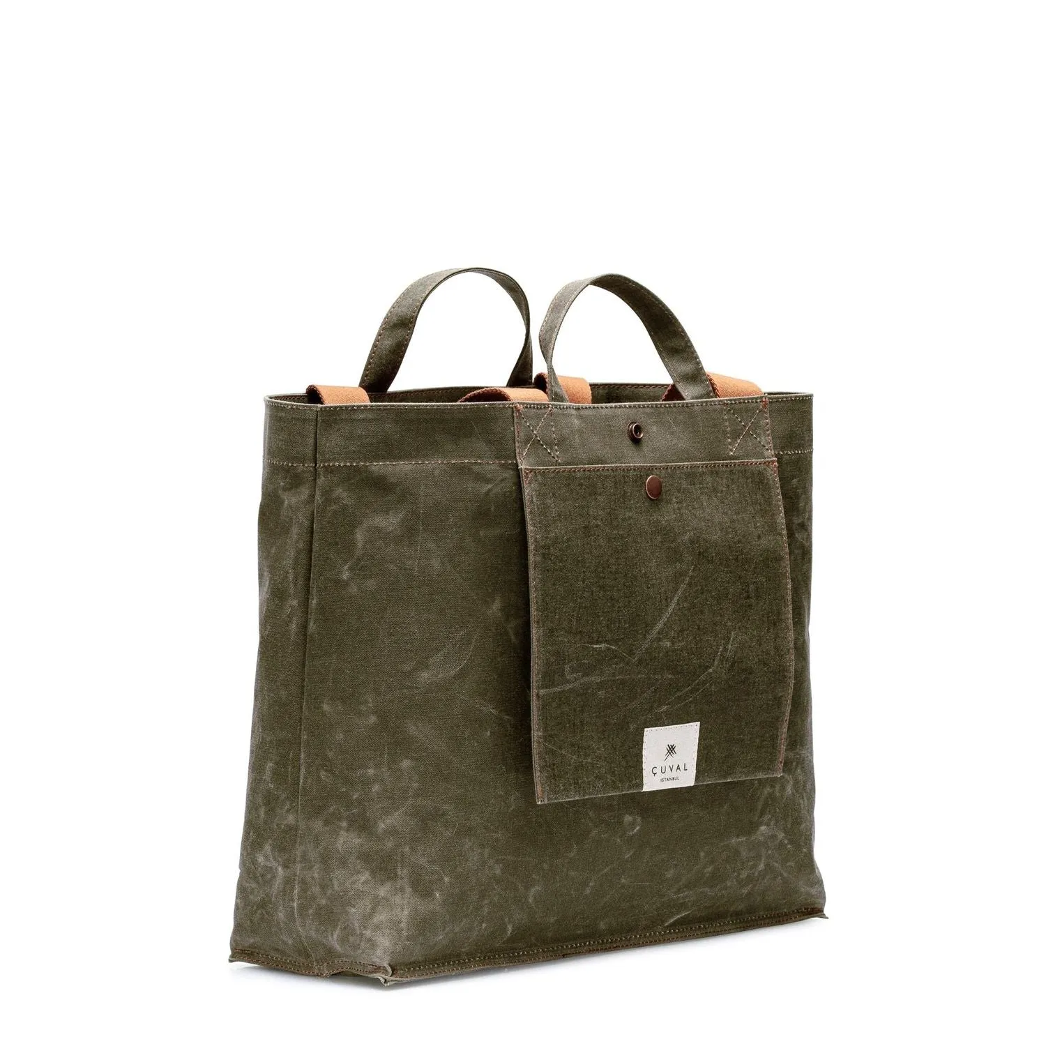 No. 204 Large Tote Moss (REVERSIBLE)