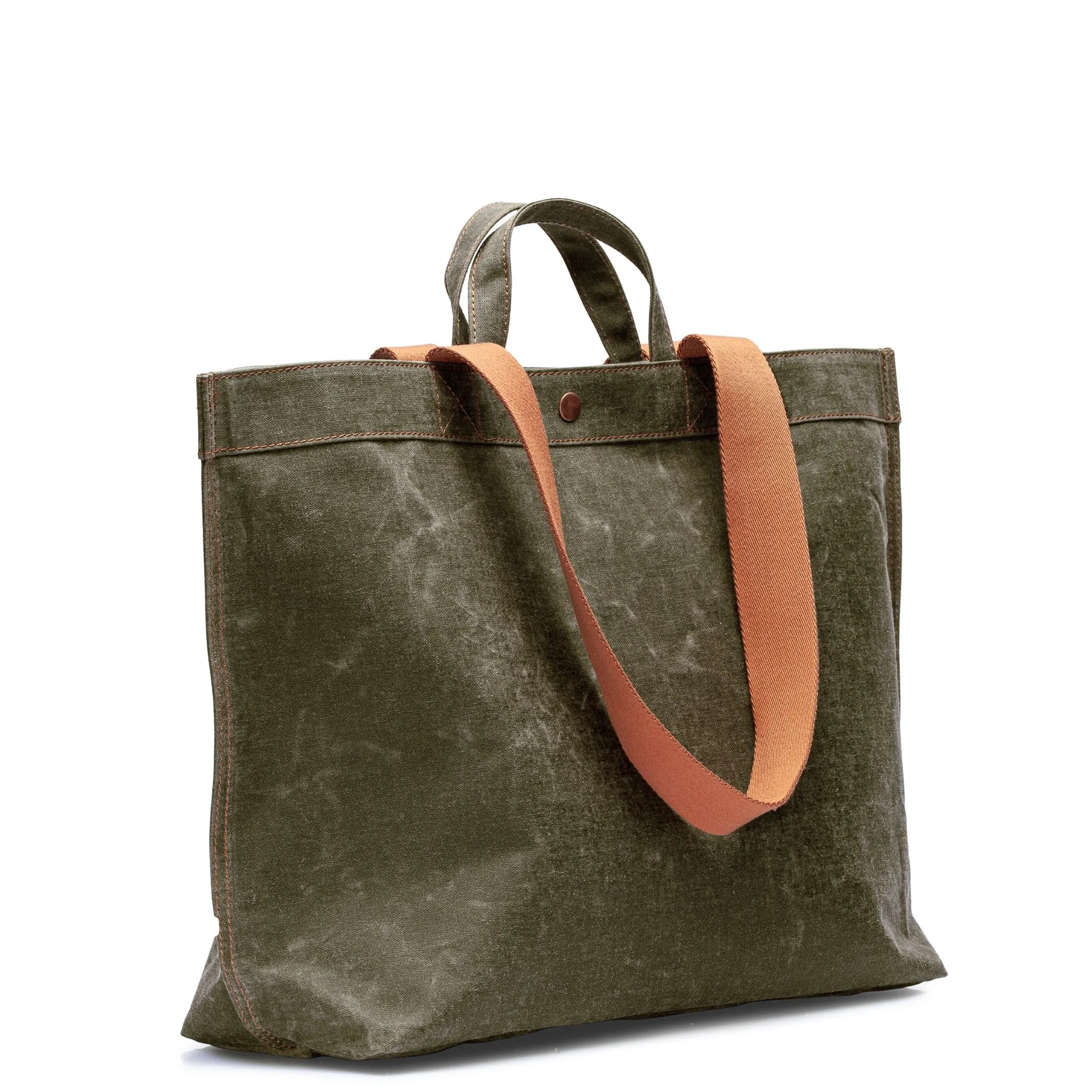 No. 204 Large Tote Moss (REVERSIBLE)