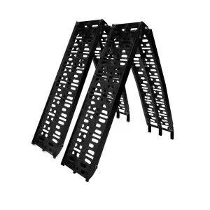 Non-Slip Aluminium Folding ATV Ramps 272kg Set of 2