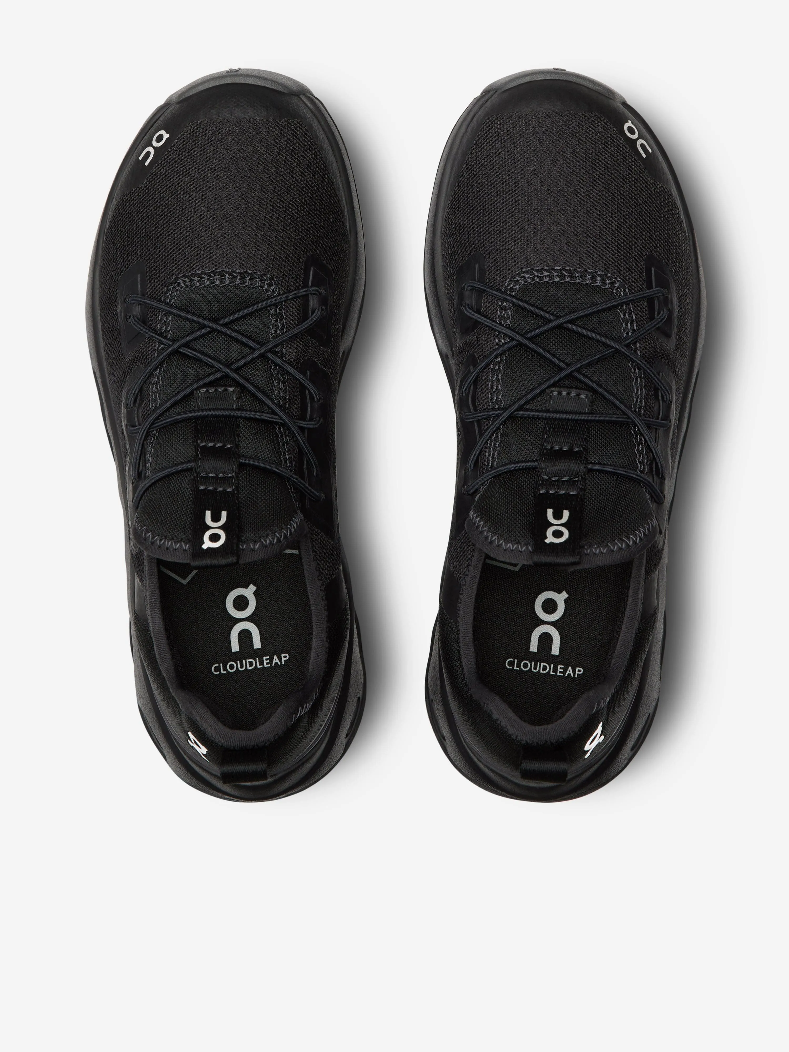 On Running Kids Cloudleap Trainers in Black