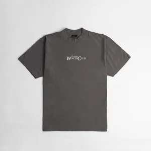 OR Wealth Club Ultra Heavyweight Embroidered T-shirt- Shadow