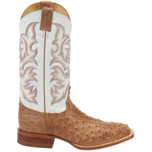 Pascoe Ostrich Embroidered Square Toe Cowboy Boots