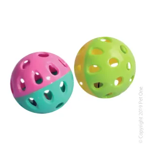 Pet One Cat Toy Soccer Ball Cat Toy Mixed Colour