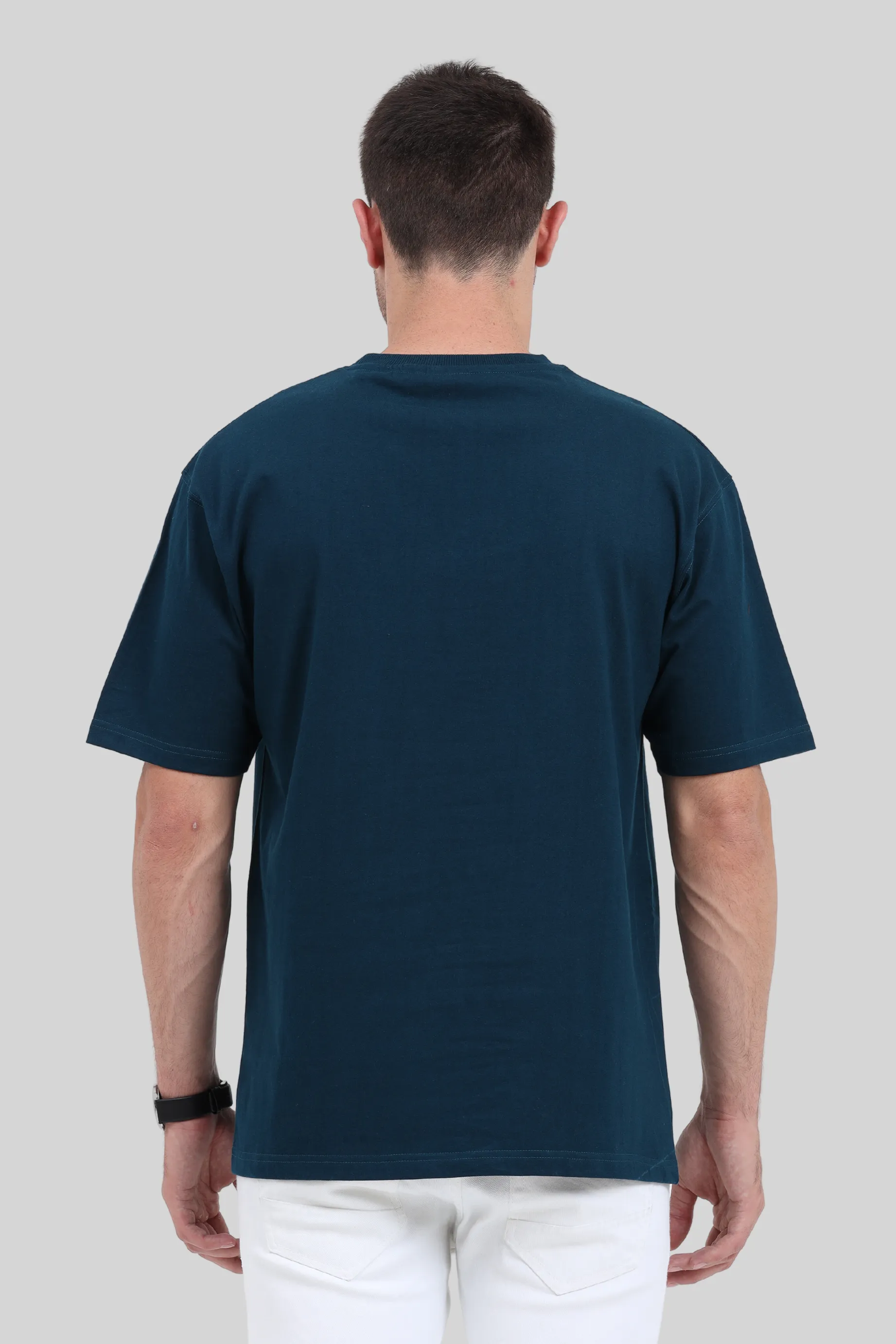 Petrol Blue Oversized T-shirt for men