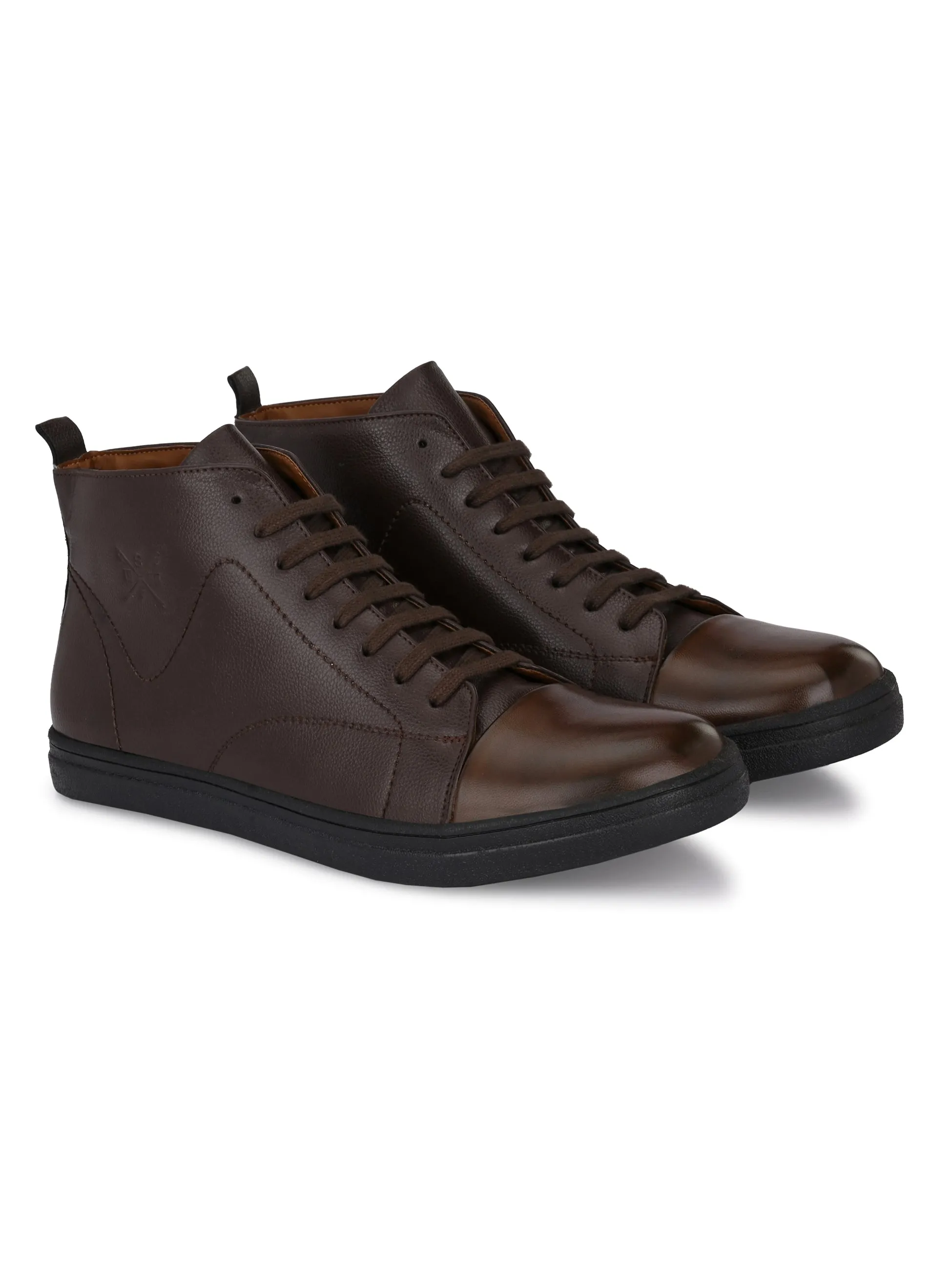 Phoenix Brown Mid-Ankle Sneakers