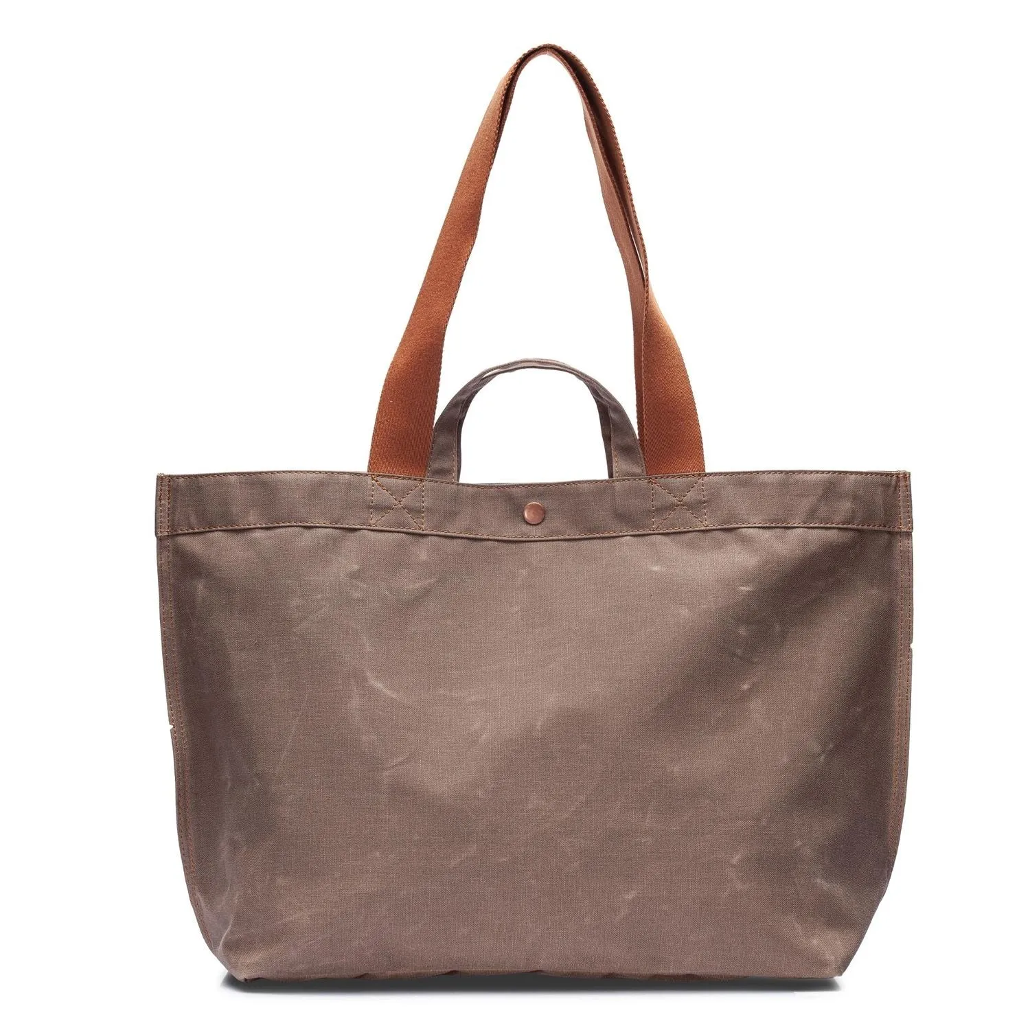 PRE-ORDER ONLY  No. 204 Large Tote Tobacco (REVERSIBLE)