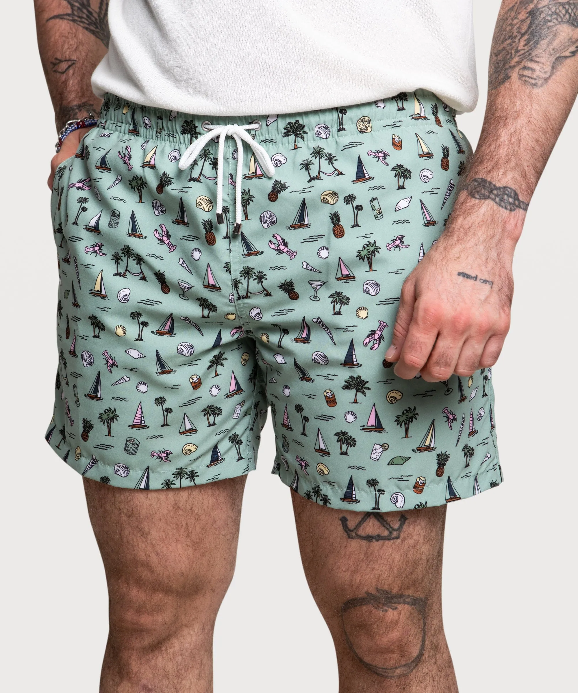 Printed Swim Shorts