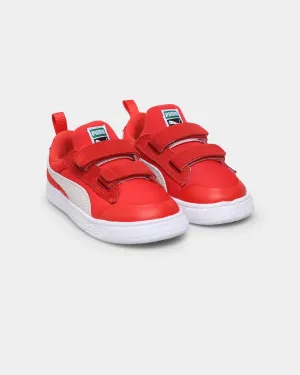 Puma Infant Suede Light Flex High Risk Red/Puma White